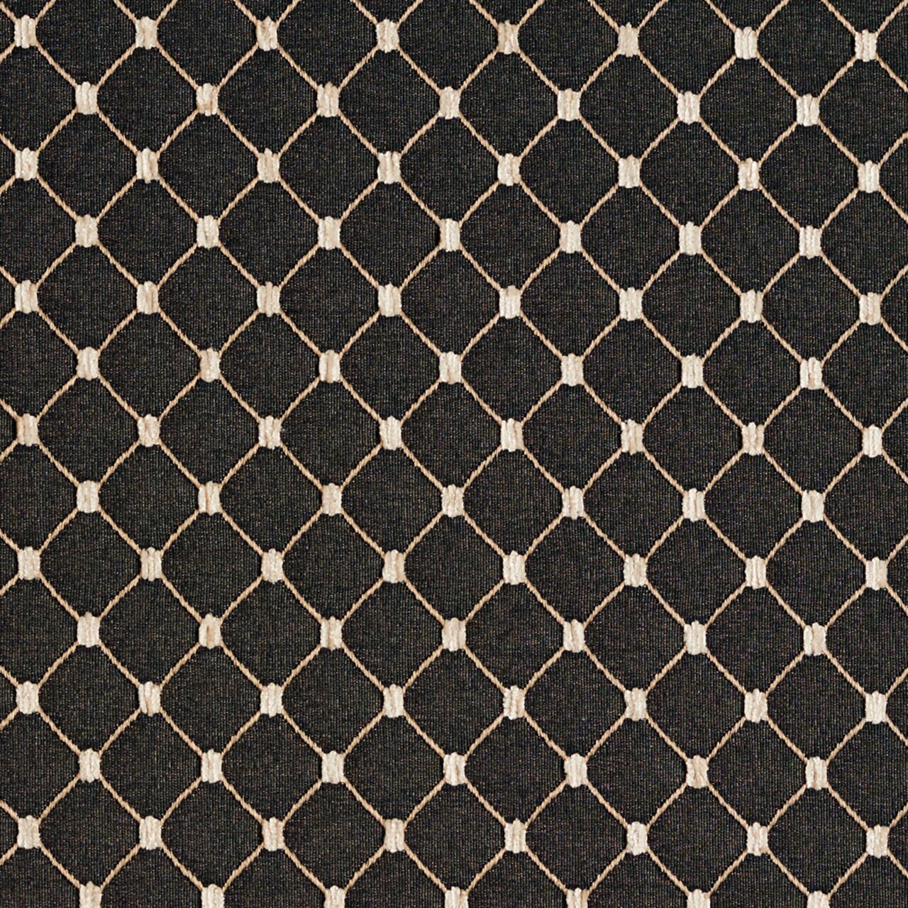 Onyx/Diamond - Black Diamonds,Small Scale Upholstery Fabric 54 Inches"